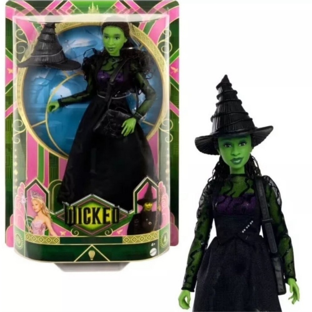 WICKED Elphaba Doll, NIB. Misprint, COLLECTIBLE